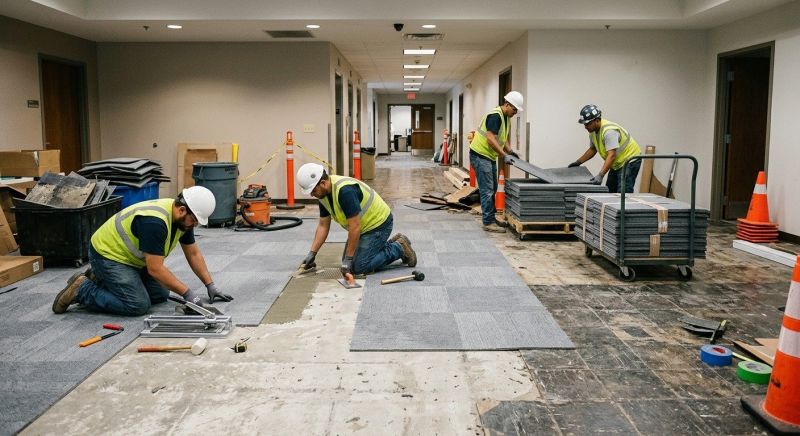 Our team working on Flooring Service projects in North Las Vegas, NV